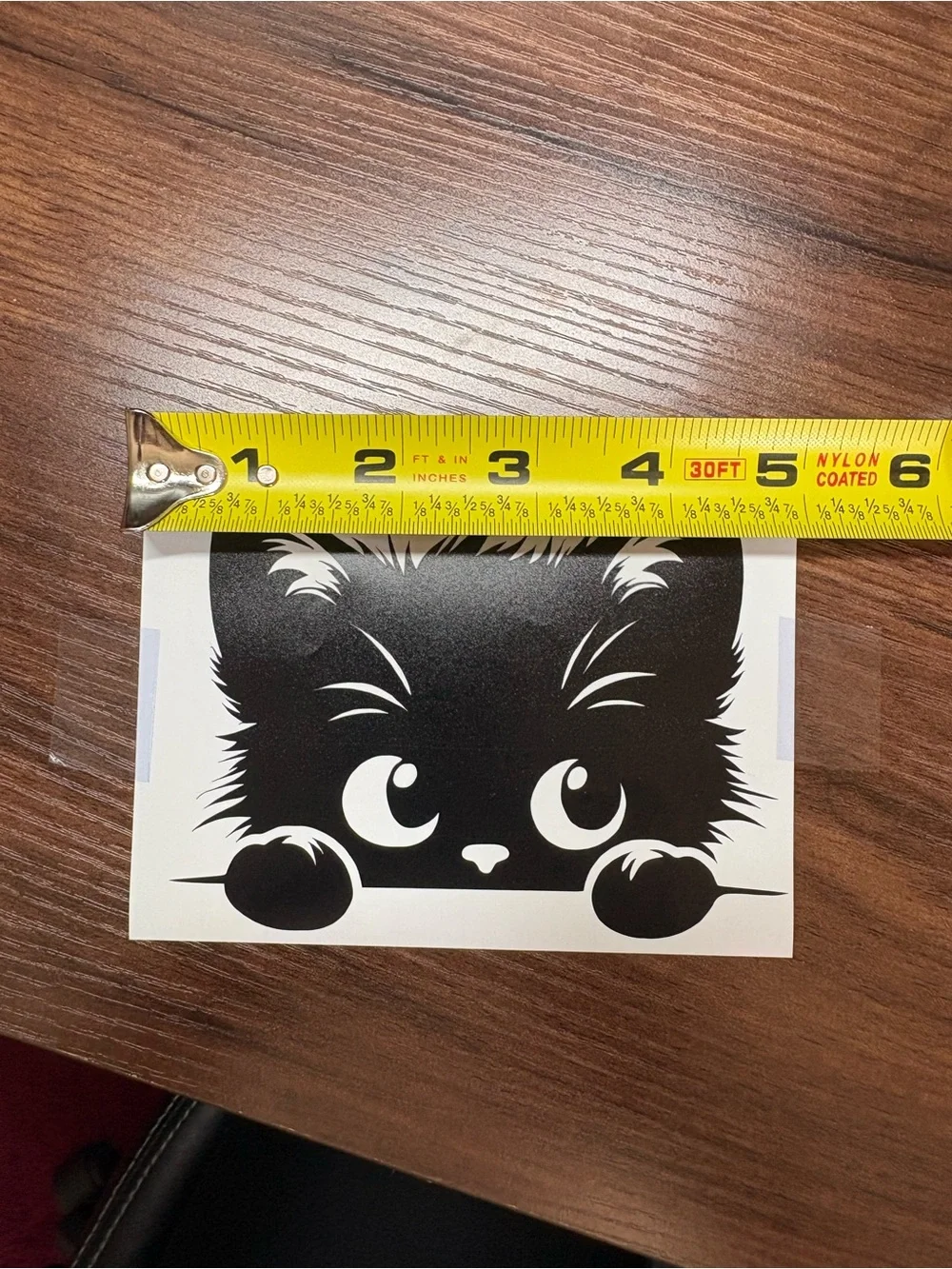 Black Cat Vinyl Sticker for Cats - Decorative Pet Decal